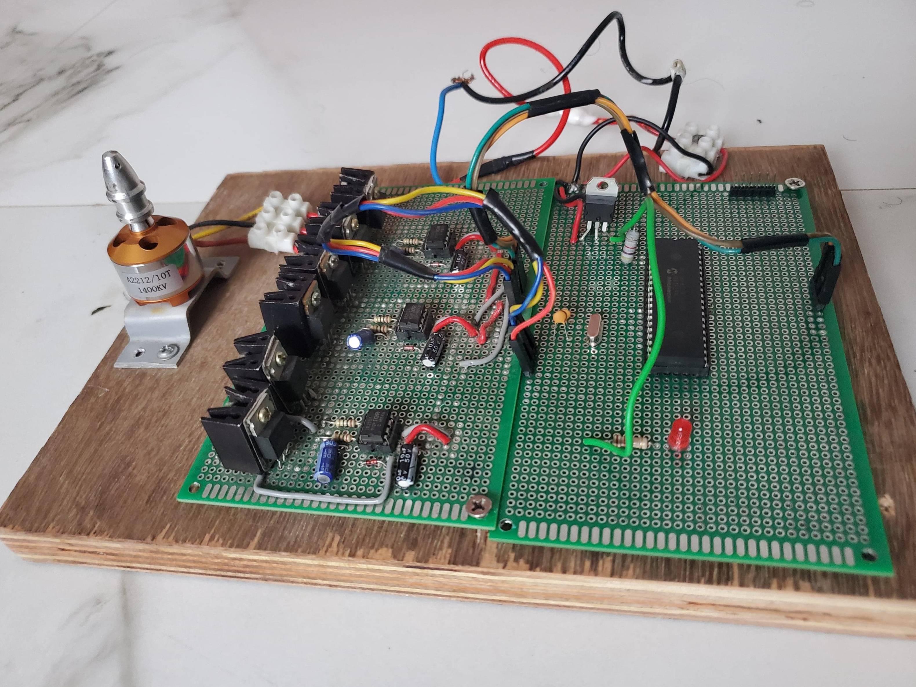 Sensorless BLDC Motor Controller project